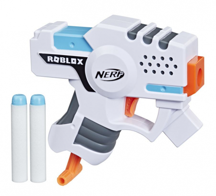 Nerf MicroShots Minecraft Chicken Blaster, Includes 2 Nerf Elite